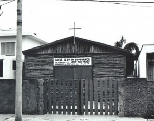Igreja em eucaliptos em 1967